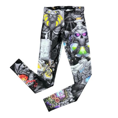 Blizzard WOW World Of Warcraft Class Shields Leggings Sz M - NEW